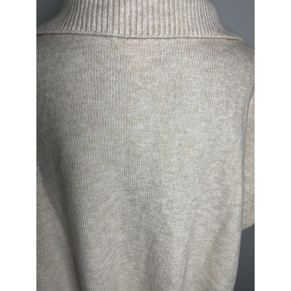 H&M Poncho/Cape/Pullover Cream Sweater Wool Blend Sz XS Ouiet luxury - Picture 7 of 9